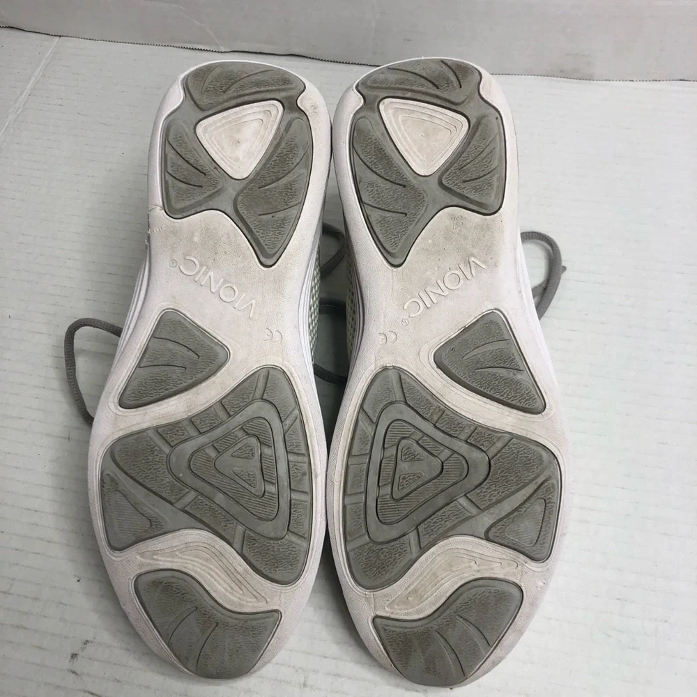 Vionic Sneakers Womens Size 8 White Tan JoJo Ombre Lace-Up Comfort Shoes